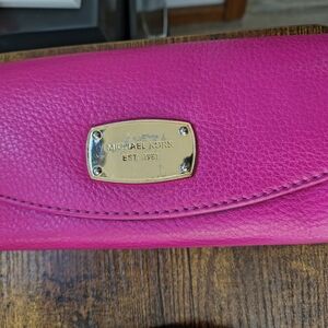 Michael Kors Pink Pebbled Leather Wristlet